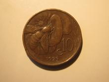 Foreign Coins: 1929 Italy 20 Centimos