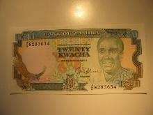 Foreign Currency: Zambia 20 Kwacha (UNC)