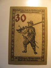 Foreign Currency: Germany 30 Pfennig Notgeld (UNC)