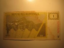 Foreign Currency: Slovenia 1 Tolar