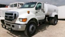 2006 FORD F650 WATER TRUCK, 46787 MILES  REG CAB, VT365 DIESEL, A/T, A/C, S