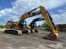 Caterpillar 329E Hydraulic Excavator, 11,225 hrs, Cab, AC, S# CAT0329EJPLW0
