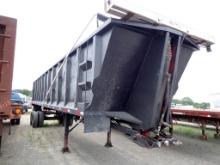 1993 END DUMP TRAILER,  TANDEM AXLE, SPRING RIDE, LO-PRO 22.5 TIRES ON BUDD