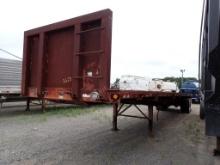 2009 GREAT DANE FLATDECK TRAILER,  53', TANDEM AXLE, SPRING RIDE, LO-PRO 24