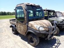 KUBOTA RTV1100 ATV, 1150+ hrs,  DIESEL, 4X4, AUTO, CAB, AC, PS, DUMP BED,