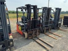 2020 Toyota 8FBE18U Forklift, Electric, 3-Wheel Style, 3-Stage Mast, 189” L