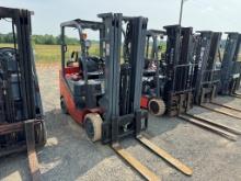 2023 HELI CPYD25C-M1H FORKLIFT, 3185 HRS  LP GAS ENGINE, OROPS, 3 STAGE MAST, 18