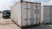 SEA STORAGE CONTAINER,  20', END DOUBLE DOORS, AS IS WHERE IS
