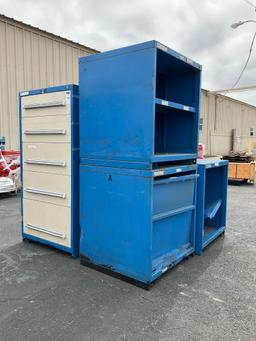 ASSORTED VIDMAR INDUSTRIAL PARTS/TOOL CABINETS