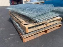 TWO PALLETS (STACKED) OF WIRE DECKING