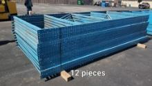 QTY 12 UPRIGHTS FOR PALLET RACK