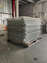 PALLET OF WIRE GRATES FOR PALLET RACKING, APPROX 48in x 46in