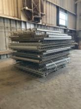 PALLET OF ASSORTED SIZES WIRE GRATES FOR RACKING