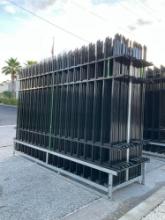 UNUSED 2023 DIGGIT INDUSTRIAL 10FT ...FENCE, APPROX 22PCS FENCE PANELS + APPROX 23PCS POST, POST ...