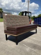 CHAIR BENCH SEAT, APPROX...72in W x 24in L x 36 in T