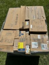 PALLET OF ELECTRICAL PANELS & BREAKER BOXES PLUS MORE MISC ELECTRICAL PARTS, UNKNOWN WORKING COND...