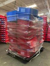 ( 1 ) PALLET OF ASSORTED PLASTIC BINS