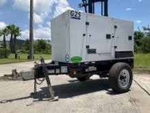 2018 DOOSAN...INFRACORE PORTABLE POWER GENERATOR MODEL G25WDO-T4F,...TRAILER MOUNTED, DIESEL , BI...