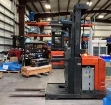 TOYOTA ORDER PICKER MODEL 6BPU15, ELECTRIC, APPROX MAX CAPACITY 3000LBS, APPROX MAX HEIGHT 240in,...