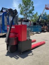 ELECTRIC PALLET JACK MODEL 40GPW-4-14, 24V, APPROX MAX CAPACITY 4000LBS, RUNS & OPERATES...