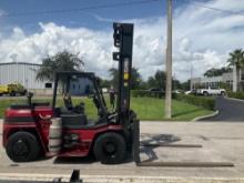 CLARK FORKLIFT MODEL C75L, LP POWERED, APPROX MAX HEIGHT 217", TILT, SIDE SHIFT, MAST APPROX 146?...