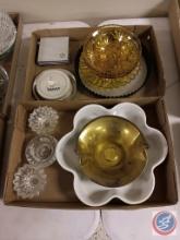 Household platters and candle holders