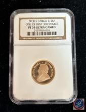 2008 South African 1/4 Krugerrand PF 69 Ultra Cameo