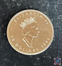 1996 Canadian 50 Dollar Coin