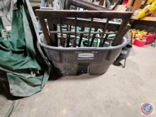 Rubbermaid 150 gallon animal trough and contents