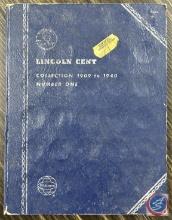 Incomplete Lincoln Cent Book Number One Collection 1909-1940