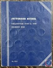 Incomplete Jefferson Nickel Book, Collection 1938 to 1961, Number One, No. 9009