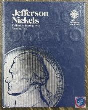 Incomplete Jefferson Nickels Book Number Two, Collection Starting 1962, Whitman Coin Folder