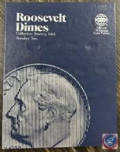 Incomplete Roosevelt Dimes Book Number Two, Collection Starting 1965, Whitman Coin Folder