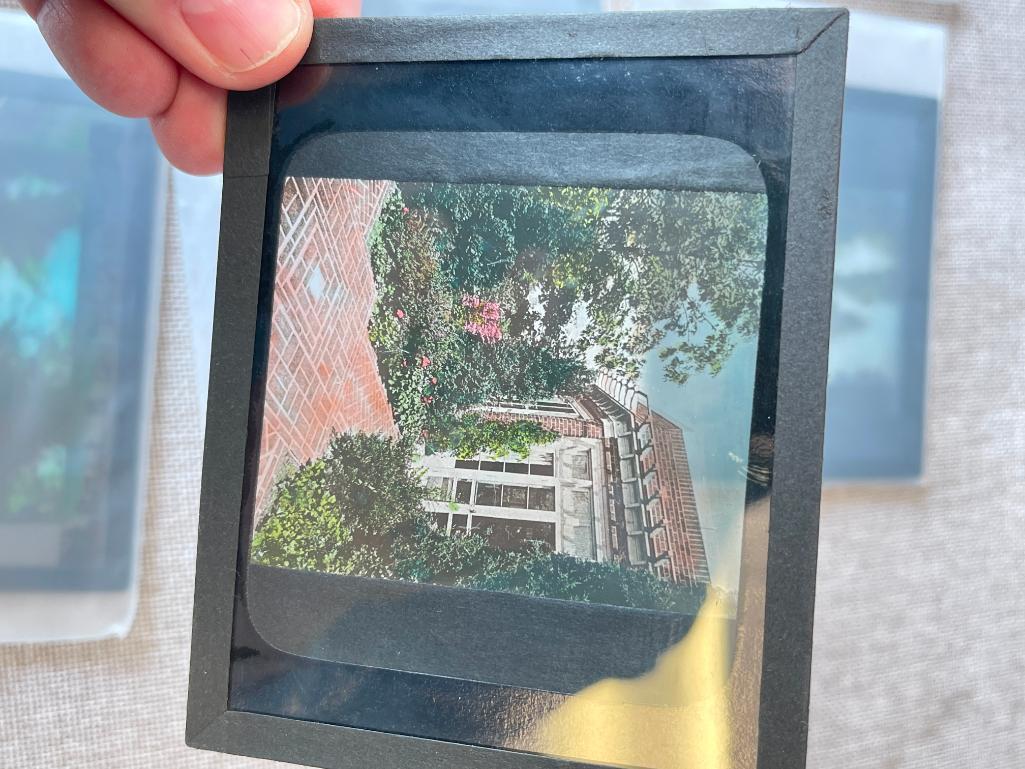 Group of 19 Vintage Projector Glass Slides