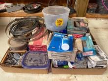 Group of Misc Clamps, Nails, Screws and More