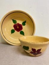 Group of 2 Vintage RF Spaghetti Stoneware Bowls