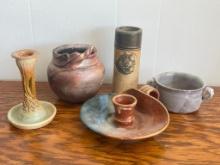 Group of Handmade Pottery Pieces