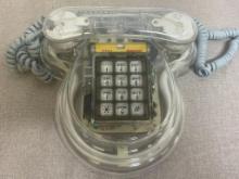 Audiosound Clear Case Push Button Telephone Model NP8902
