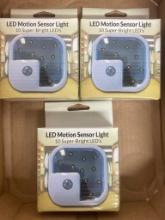 Group of 3 LED Motion Sensor Lights