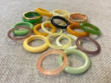 Group of 18 Composite Costume Rings