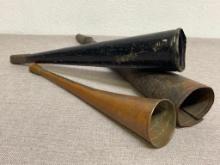 Antique Tin Horns