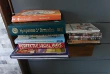 LOT OF HARDBACK BOOKS INCLUDING PERFECTLY LEGAL WAYS WHO KNEW WII MARIO CAR