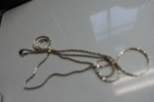 28" STERLING SILVER NECKLACE .17 T OZ
