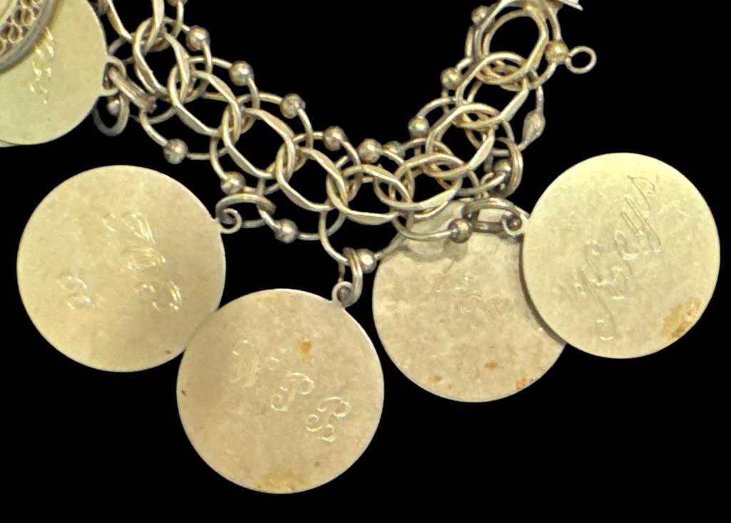 12 Kt Gold Filled Charm Bracelet with (14) Yellow
