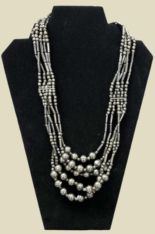 (3) Fashion Necklaces Made of Assorted Metals,