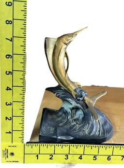 Brass & Metal Marlin Figurine