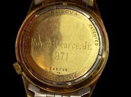 Bulova Accutron 14 Kt Gold Case Men's Watch