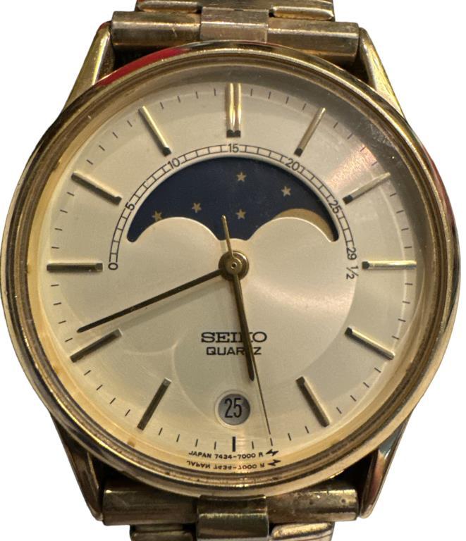 Men's Seiko Quartz Watch 6F24-8009