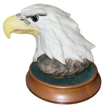 Ceramic Eagle Head Figurine