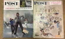 (2) Saturday Evening Post Magazines